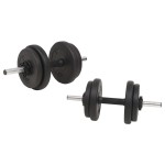 vidaXL Set de haltere și gantere, 30 kg vidaXL Set de haltere și gantere, 30 kg