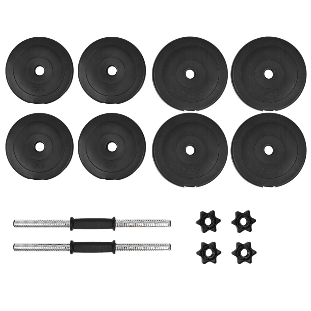 vidaXL Set haltere 14 buc., 20 kg