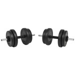 vidaXL Set haltere 14 buc., 20 kg vidaXL Set haltere 14 buc., 20 kg