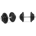 vidaXL Set de gantere, 18 piese, 40 kg, fontă vidaXL Set de gantere, 18 piese, 40 kg, fontă
