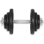 vidaXL Set de gantere, 18 piese, 40 kg, fontă vidaXL Set de gantere, 18 piese, 40 kg, fontă