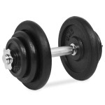 vidaXL Set de gantere, 18 piese, 40 kg, fontă vidaXL Set de gantere, 18 piese, 40 kg, fontă