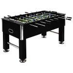 vidaXL Masă de fotbal, negru, 140 x 74,5 x 87,5 cm, oțel, 60 kg vidaXL Masă de fotbal, negru, 140 x 74,5 x 87,5 cm, oțel, 60 kg