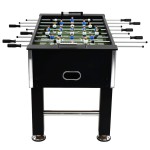 vidaXL Masă de fotbal, negru, 140 x 74,5 x 87,5 cm, oțel, 60 kg vidaXL Masă de fotbal, negru, 140 x 74,5 x 87,5 cm, oțel, 60 kg
