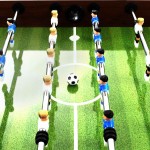 vidaXL Masă de fotbal, maro, 140 x 74,5 x 87,5 cm, oțel, 60 kg, vidaXL Masă de fotbal, maro, 140 x 74,5 x 87,5 cm, oțel, 60 kg,