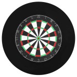 vidaXL Placă de darts profesională din sisal, cu 6 săgeți și bordură vidaXL Placă de darts profesională din sisal, cu 6 săgeți și bordură