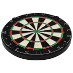 vidaXL Placă de darts profesională din sisal, cu 6 săgeți și bordură vidaXL Placă de darts profesională din sisal, cu 6 săgeți și bordură