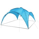 vidaXL Cort de petrecere cu arcadă, albastru deschis, 450x450x265 cm vidaXL Cort de petrecere cu arcadă, albastru deschis, 450x450x265 cm