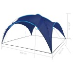 vidaXL Cort de petrecere cu arcadă, albastru închis, 450x450x265 cm vidaXL Cort de petrecere cu arcadă, albastru închis, 450x450x265 cm