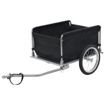 vidaXL Remorcă de bicicletă, negru și galben, 65 kg vidaXL Remorcă de bicicletă, negru și galben, 65 kg