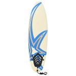 vidaXL Placă de surf, 170 cm, model stea vidaXL Placă de surf, 170 cm, model stea