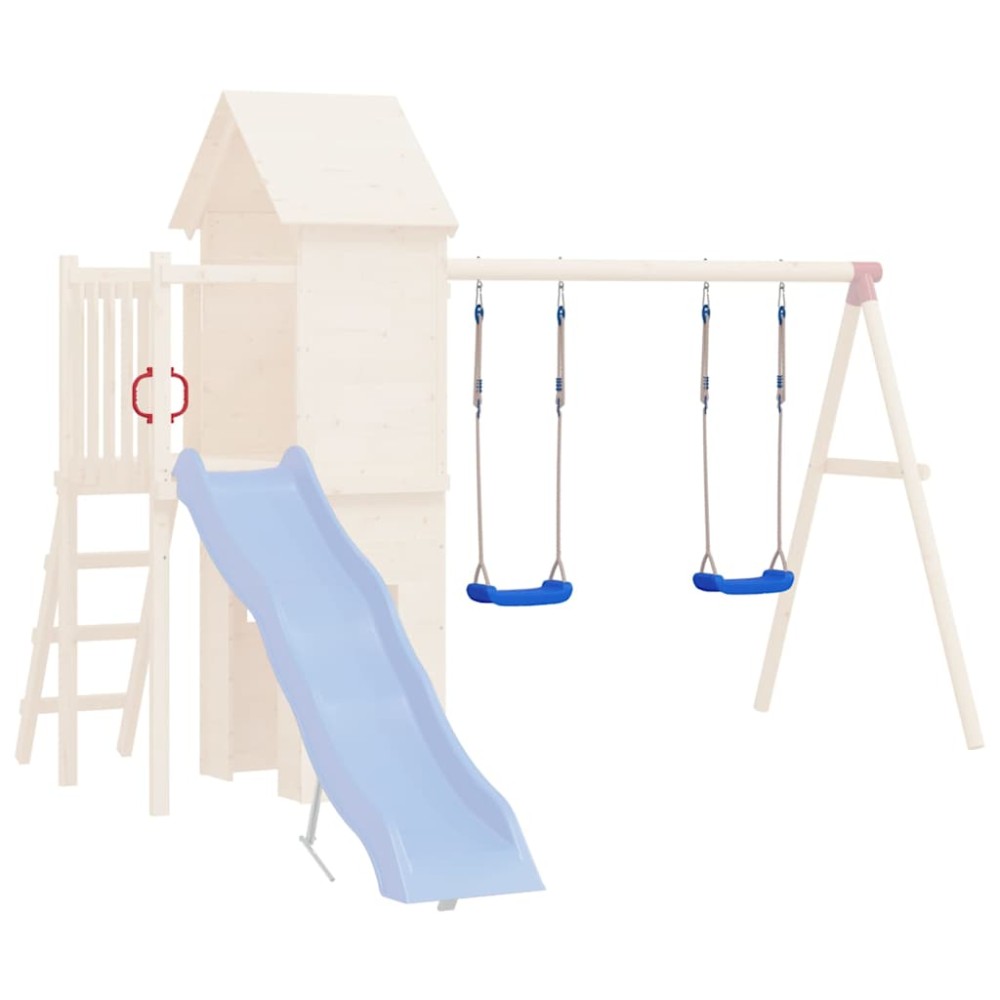 vidaXL Leagăne cu frânghii, 2 buc., albastru, 37x15 cm, polietilenă