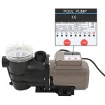vidaXL Pompă de piscină cu temporizator, negru, 0,25 CP, 8000 L/h vidaXL Pompă de piscină cu temporizator, negru, 0,25 CP, 8000 L/h