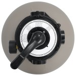 vidaXL Filtru cu nisip pentru piscină cu supapă 4 poziții gri 350 mm vidaXL Filtru cu nisip pentru piscină cu supapă 4 poziții gri 350 mm