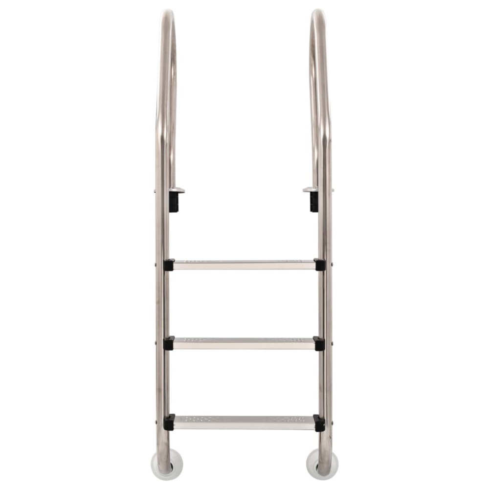 vidaXL Scară pentru piscină cu 3 trepte, 120 cm, oțel inoxidabil 304