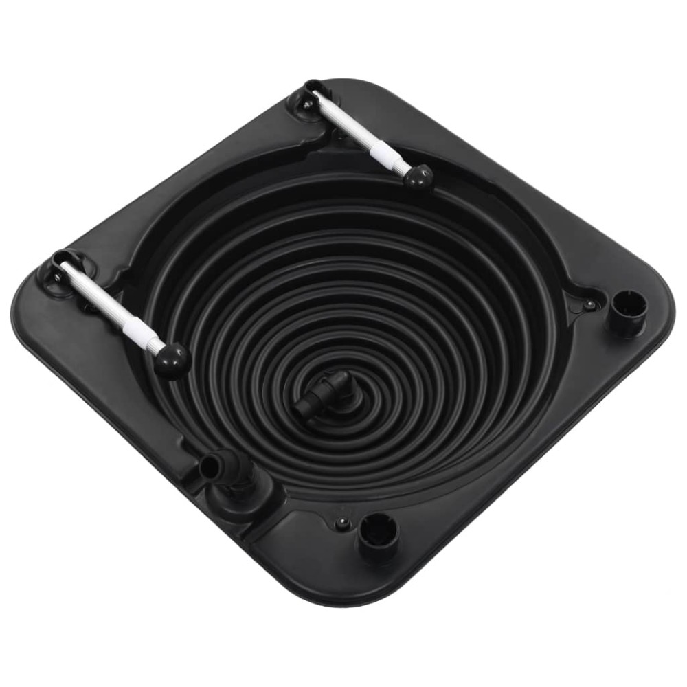 vidaXL Încălzitor solar pentru piscină, 75 x 75 x 36 cm, HDPE aluminiu
