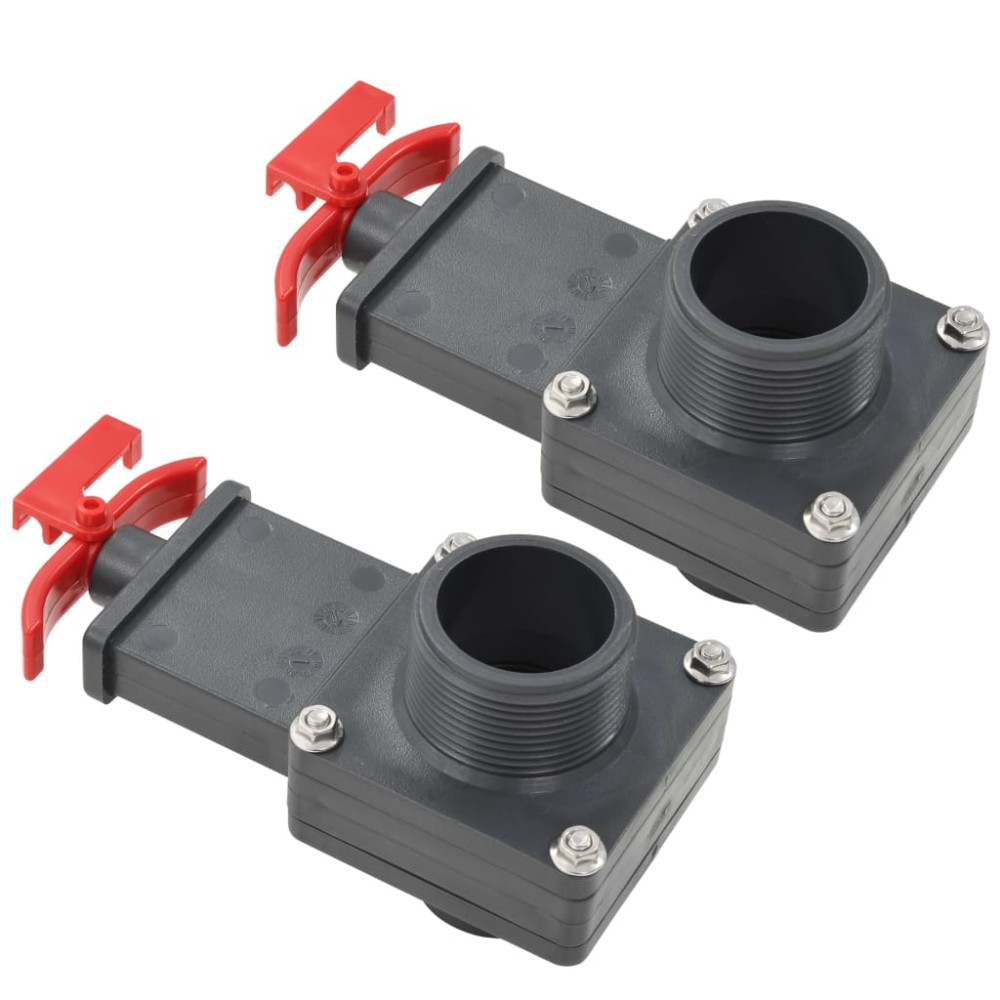 vidaXL Supapă pentru piscină 1,5", 2 buc.
