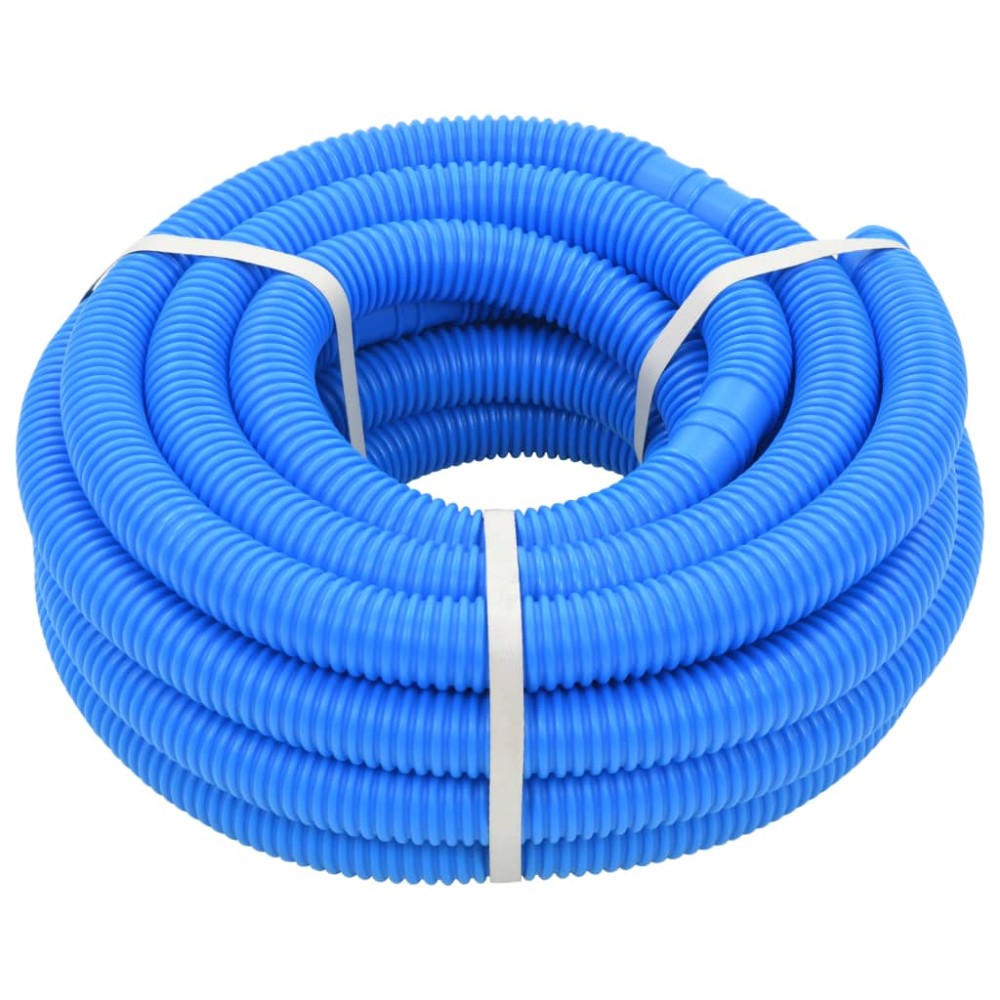 vidaXL Furtun de piscină cu cleme, albastru, 38 mm, 12 m