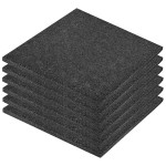 vidaXL Plăci de protecție la cădere 6 buc. negru 50x50x3 cm cauciuc vidaXL Plăci de protecție la cădere 6 buc. negru 50x50x3 cm cauciuc