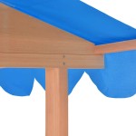 vidaXL Casă de joacă pentru copii cu groapă nisip albastru lemn brad vidaXL Casă de joacă pentru copii cu groapă nisip albastru lemn brad