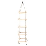 vidaXL Scară din frânghie pentru copii, 200 cm, lemn vidaXL Scară din frânghie pentru copii, 200 cm, lemn