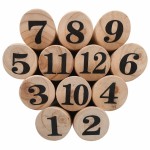 vidaXL Set pentru joc Kubb cu numere, lemn vidaXL Set pentru joc Kubb cu numere, lemn