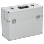vidaXL Cutie de scule, argintiu, 47x36x20 cm, aluminiu vidaXL Cutie de scule, argintiu, 47x36x20 cm, aluminiu
