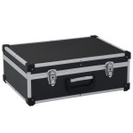 vidaXL Valiză de scule, negru, 46 x 33 x 16 cm, aluminiu vidaXL Valiză de scule, negru, 46 x 33 x 16 cm, aluminiu