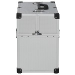 vidaXL Cutie de scule, argintiu, 38 x 22,5 x 34 cm, aluminiu vidaXL Cutie de scule, argintiu, 38 x 22,5 x 34 cm, aluminiu