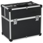 vidaXL Cutie de scule, negru, 38x22,5x34 cm, aluminiu vidaXL Cutie de scule, negru, 38x22,5x34 cm, aluminiu