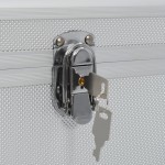 vidaXL Cutii de depozitare, 2 buc., argintiu, aluminiu vidaXL Cutii de depozitare, 2 buc., argintiu, aluminiu