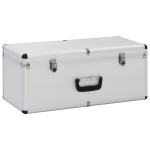 vidaXL Cutii de depozitare, 3 buc., argintiu, aluminiu