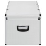 vidaXL Cutii de depozitare, 3 buc., argintiu, aluminiu