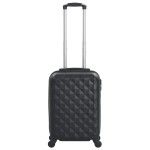 vidaXL Valiză cu carcasă rigidă, negru, ABS