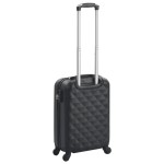 vidaXL Valiză cu carcasă rigidă, negru, ABS