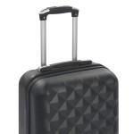 vidaXL Valiză cu carcasă rigidă, negru, ABS