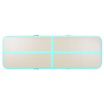 vidaXL Saltea gimnastică gonflabilă cu pompă verde 300x100x10cm PVC vidaXL Saltea gimnastică gonflabilă cu pompă verde 300x100x10cm PVC
