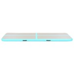 vidaXL Saltea gimnastică gonflabilă cu pompă verde 400x100x10cm PVC vidaXL Saltea gimnastică gonflabilă cu pompă verde 400x100x10cm PVC
