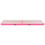 vidaXL Saltea gimnastică gonflabilă cu pompă roz 500x100x10cm PVC vidaXL Saltea gimnastică gonflabilă cu pompă roz 500x100x10cm PVC