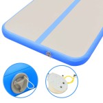 vidaXL Saltea gimnastică gonflabilă cu pompă albastru 500x100x10cm PVC vidaXL Saltea gimnastică gonflabilă cu pompă albastru 500x100x10cm PVC