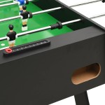vidaXL Masă de fotbal pliantă, negru, 121 x 61 x 80 cm vidaXL Masă de fotbal pliantă, negru, 121 x 61 x 80 cm