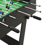 vidaXL Masă de fotbal pliantă, negru, 121 x 61 x 80 cm vidaXL Masă de fotbal pliantă, negru, 121 x 61 x 80 cm