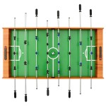 vidaXL Masă de fotbal pliantă, maro deschis, 121 x 61 x 80 cm vidaXL Masă de fotbal pliantă, maro deschis, 121 x 61 x 80 cm