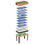 vidaXL Masă de jocuri 15-în-1, 121 x 61 x 82 cm, arțar vidaXL Masă de jocuri 15-în-1, 121 x 61 x 82 cm, arțar