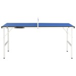 vidaXL Masă de ping pong cu fileu, albastru, 152 x 76 x 66 cm vidaXL Masă de ping pong cu fileu, albastru, 152 x 76 x 66 cm