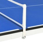 vidaXL Masă de ping pong cu fileu, albastru, 152 x 76 x 66 cm vidaXL Masă de ping pong cu fileu, albastru, 152 x 76 x 66 cm