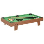 vidaXL Mini masă de biliard, 92 x 52 x 19 cm, maro și verde vidaXL Mini masă de biliard, 92 x 52 x 19 cm, maro și verde