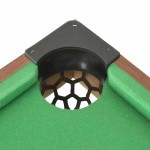 vidaXL Mini masă de biliard, 92 x 52 x 19 cm, maro și verde vidaXL Mini masă de biliard, 92 x 52 x 19 cm, maro și verde