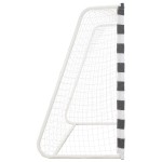 vidaXL Poartă de fotbal, negru și alb, 300 x 160 x 90 cm, metal vidaXL Poartă de fotbal, negru și alb, 300 x 160 x 90 cm, metal