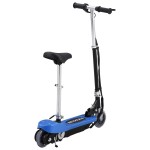 vidaXL Trotinetă electrică cu șa, albastru, 120 W